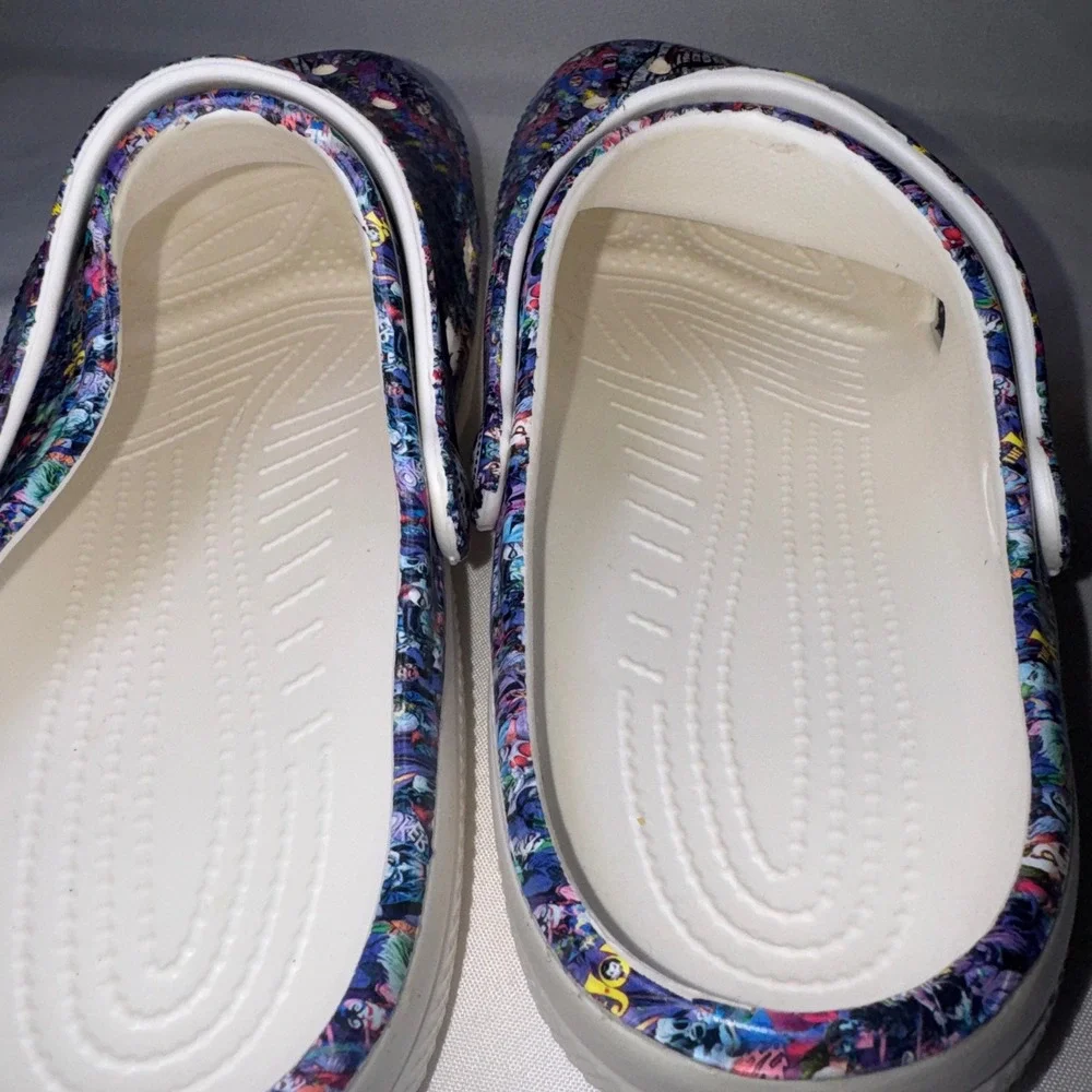 The Joker DC Comics Graphic Clogs Multi-Color‎ Batman Villain Shoes EU 43 US 10